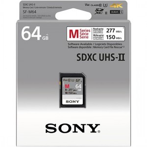 Thẻ nhớ Sony 64GB M Series UHS-II SDHC (Speed Class 10) 277/150 MB/s