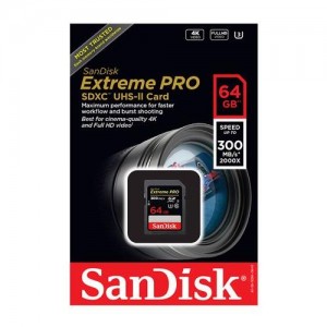 Thẻ nhớ SDXC Sandisk 64GB 2000X 300MB/s UHS-II