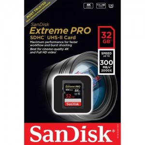 Thẻ nhớ SDHC Sandisk 32GB 2000X 300MB/s UHS-II